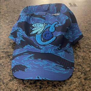 Cookies Fly Fishing Blue Camouflage Baseball Cap with Embroidered Logo